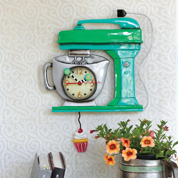 Endura Vintage Green Mixer Clock