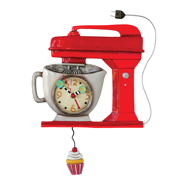 endura Vintage Red Mixer Clock