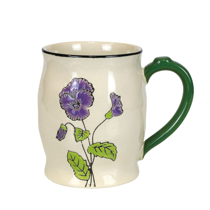 endura Violet Handpainted Mug