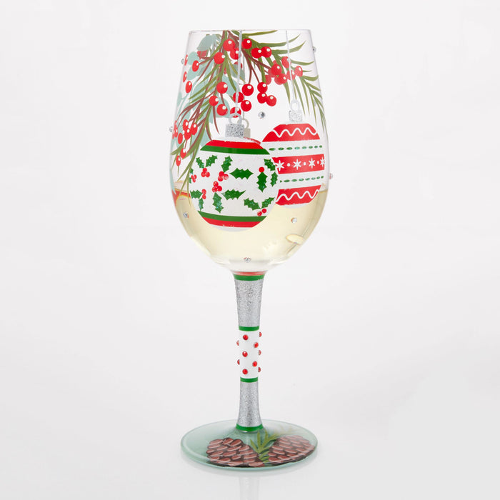 Endura Warm Holiday Wishes Wine Glass