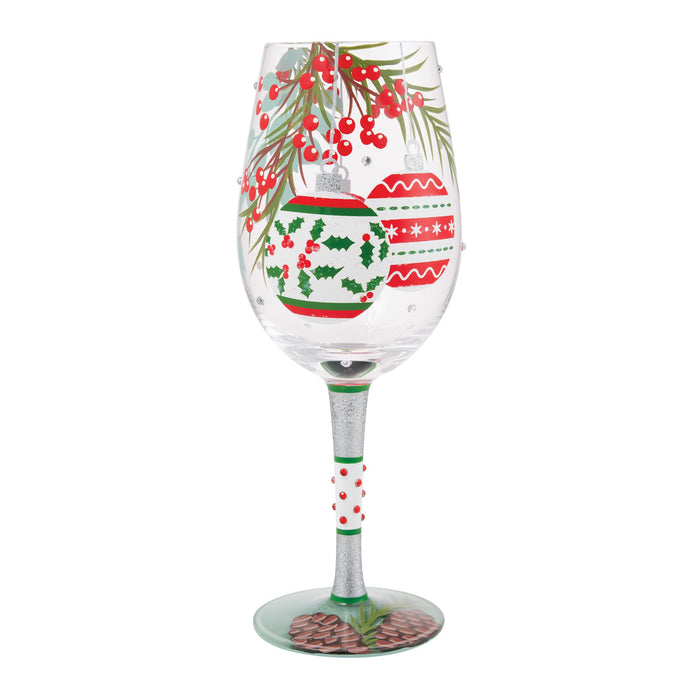 endura Warm Holiday Wishes Wine Glass