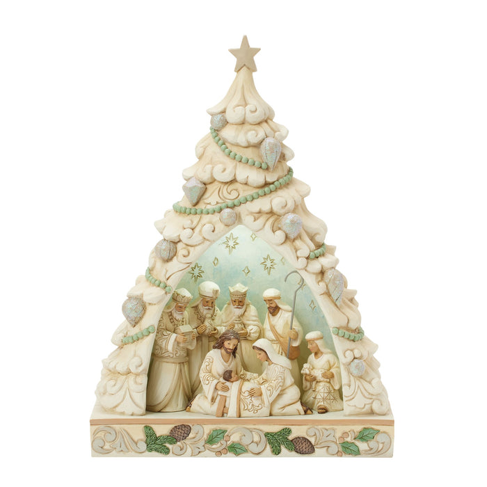 endura Wdlnd Tree Nativity Diorama