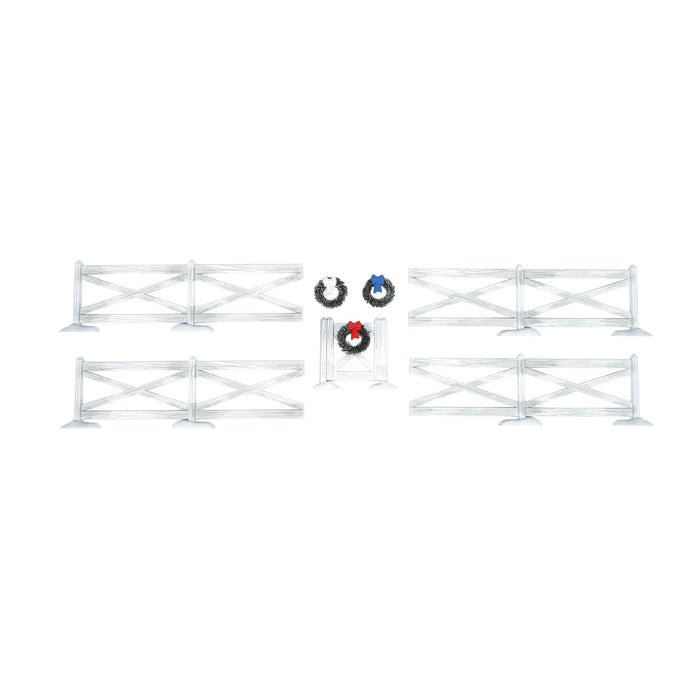 endura White Crossbuck Fence Set
