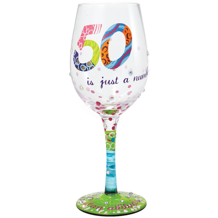 endura WINE GLASS 50 IS JUST A NUMBER