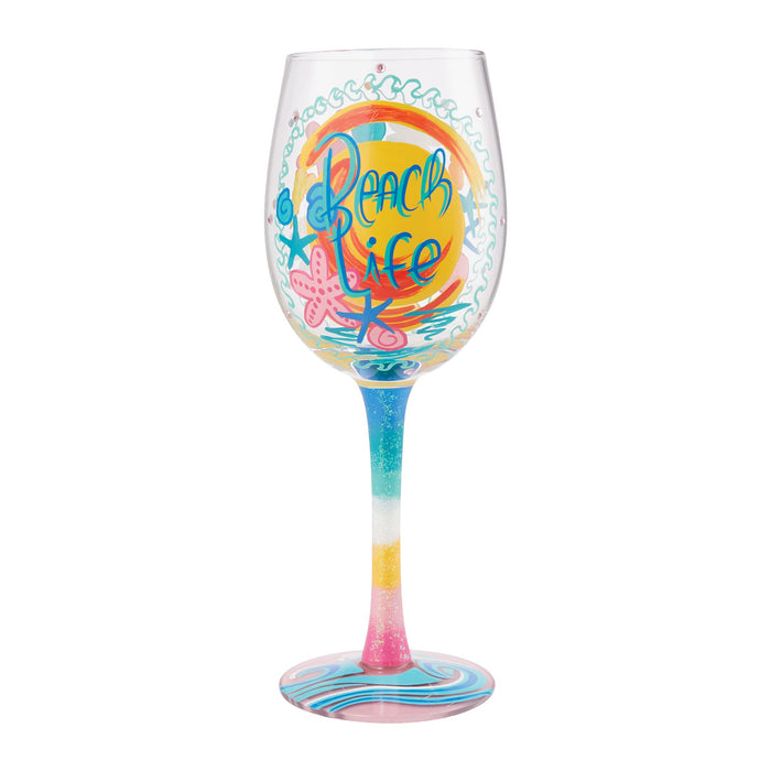 endura Wine Glass Beach Life