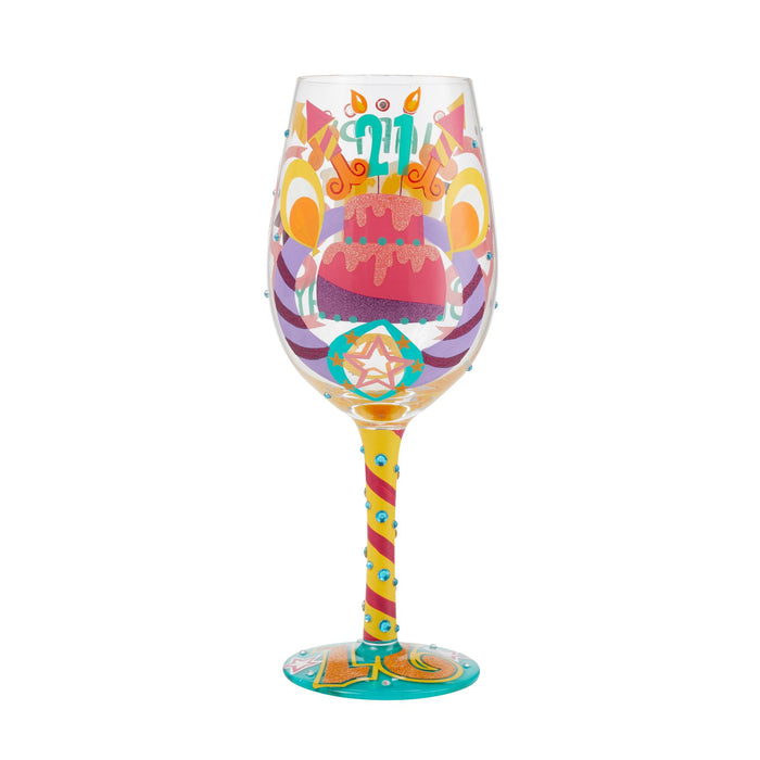 Endura Wine Glass Happy 21st Birthday
