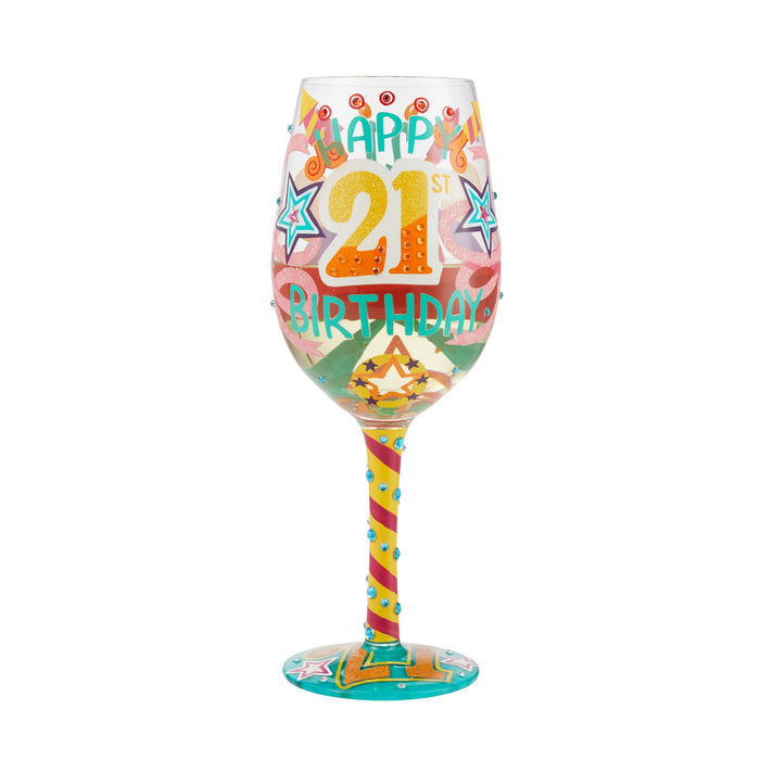Endura Wine Glass Happy 21st Birthday