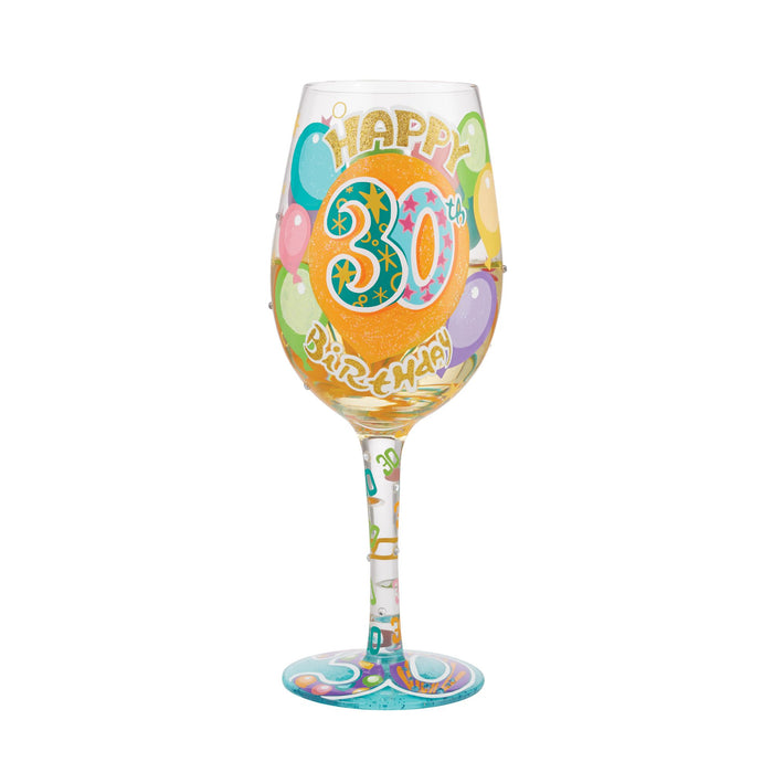 Endura Wine Glass Happy 30th Birthday