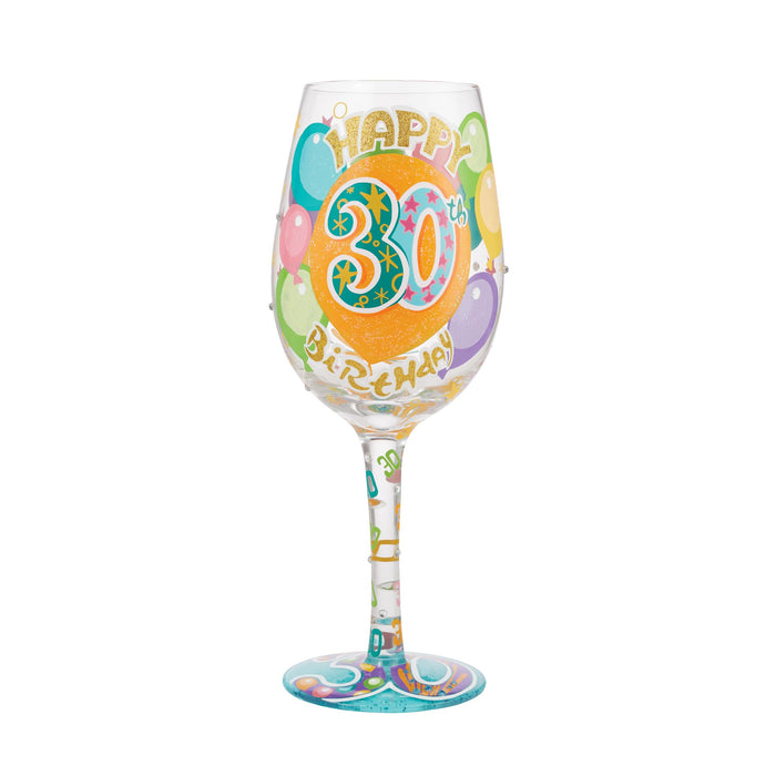 endura Wine Glass Happy 30th Birthday