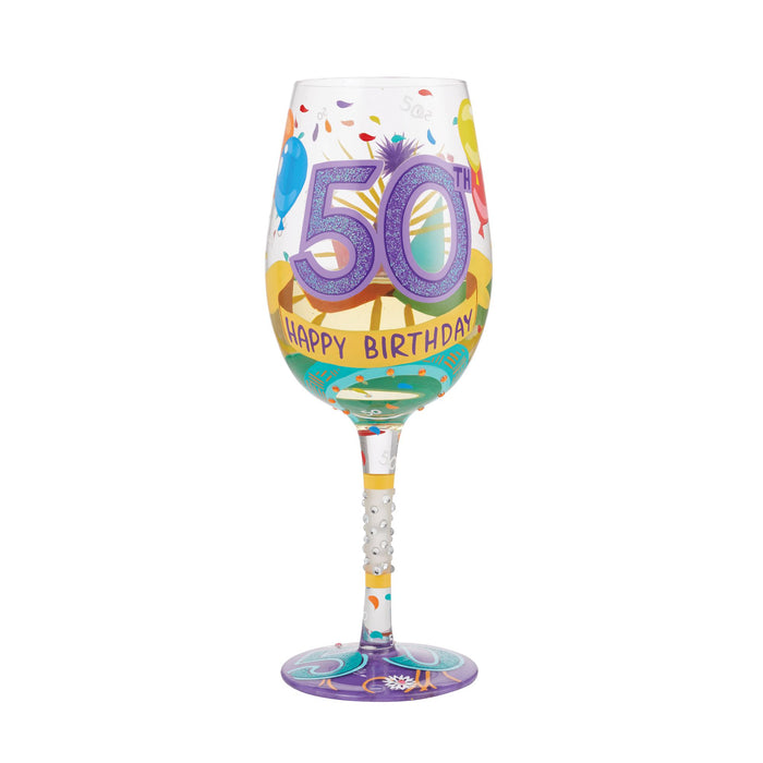 Endura Wine Glass Happy 50th Birthday