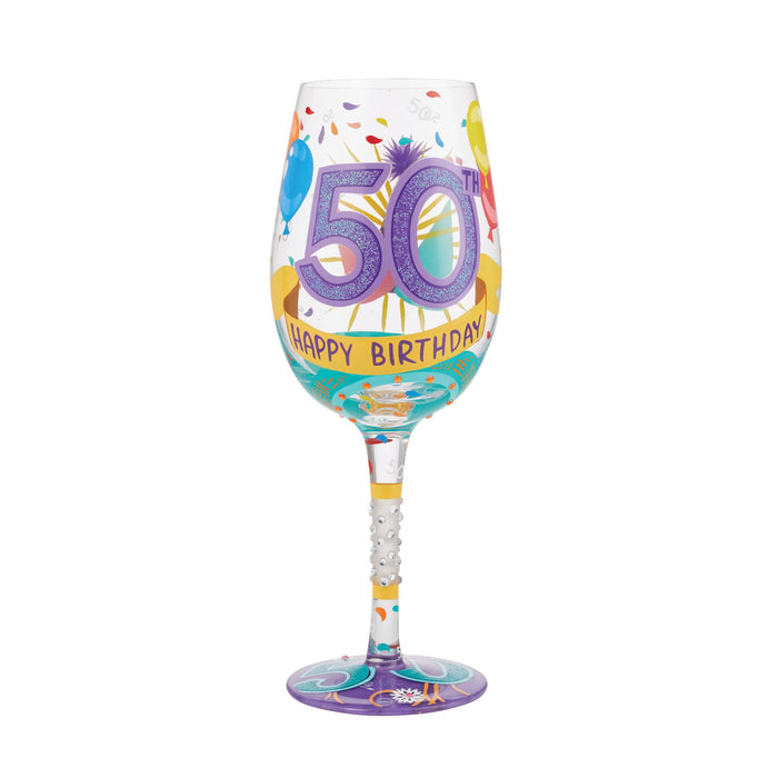 endura Wine Glass Happy 50th Birthday