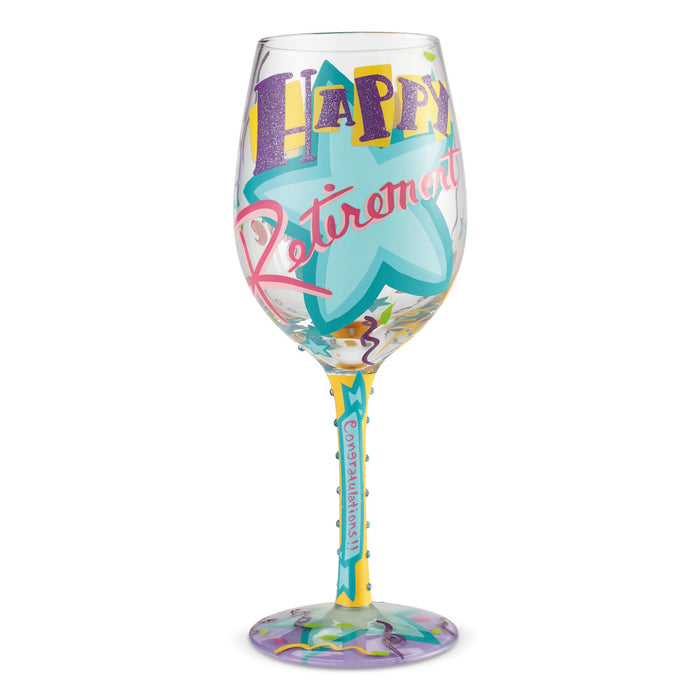 endura Wine Glass Happy Retirement