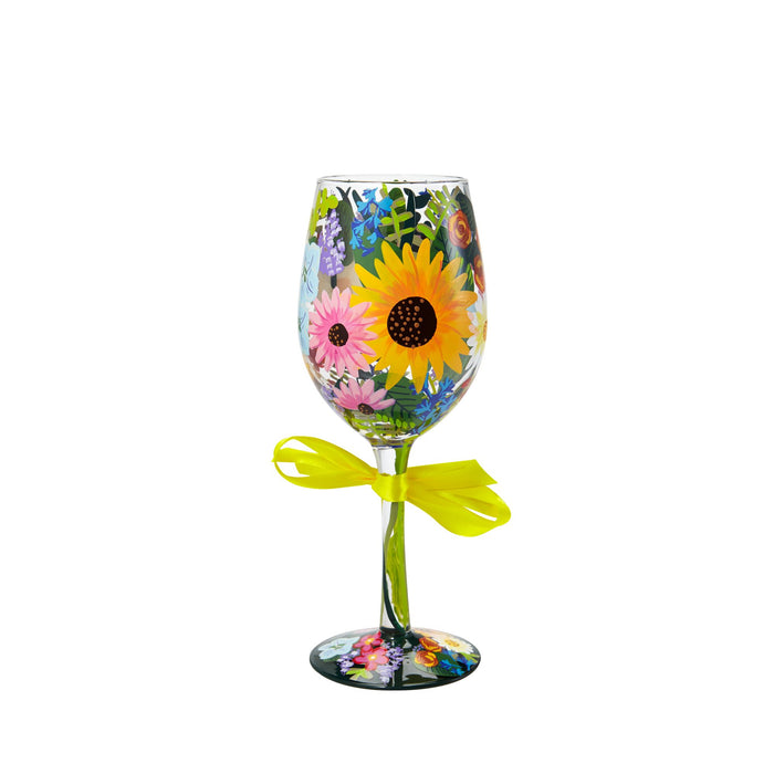 Endura WINE GLASS WILDFLOWERS