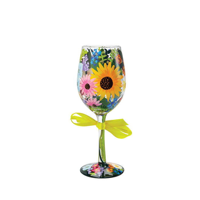 endura WINE GLASS WILDFLOWERS