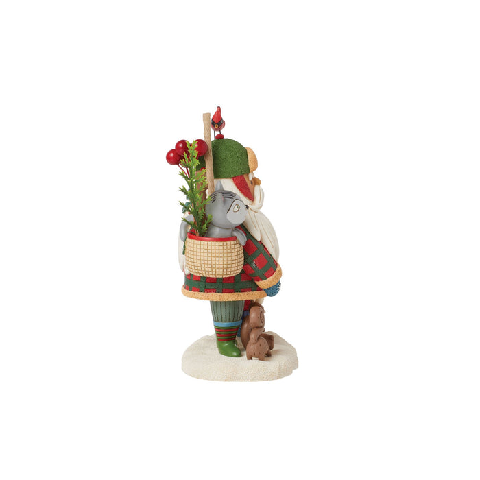 Endura Woodsy Walking Santa Figurine