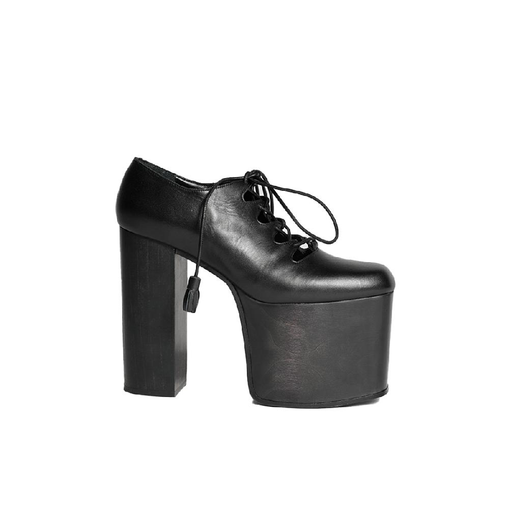 enfants riches deprimes HOLLOW CROSS LACE UP PLATFORMS