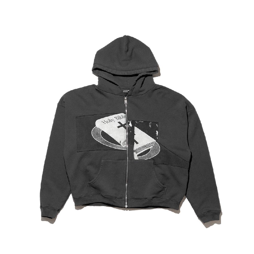enfants riches deprimes HOLY BIBLE "ASSEMBLAGE" BAGGY ZIP HOODIE