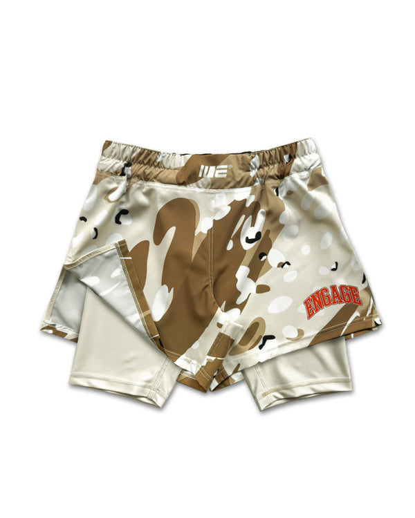 engage Arch Camo 2-in-1 Hybrid Shorts