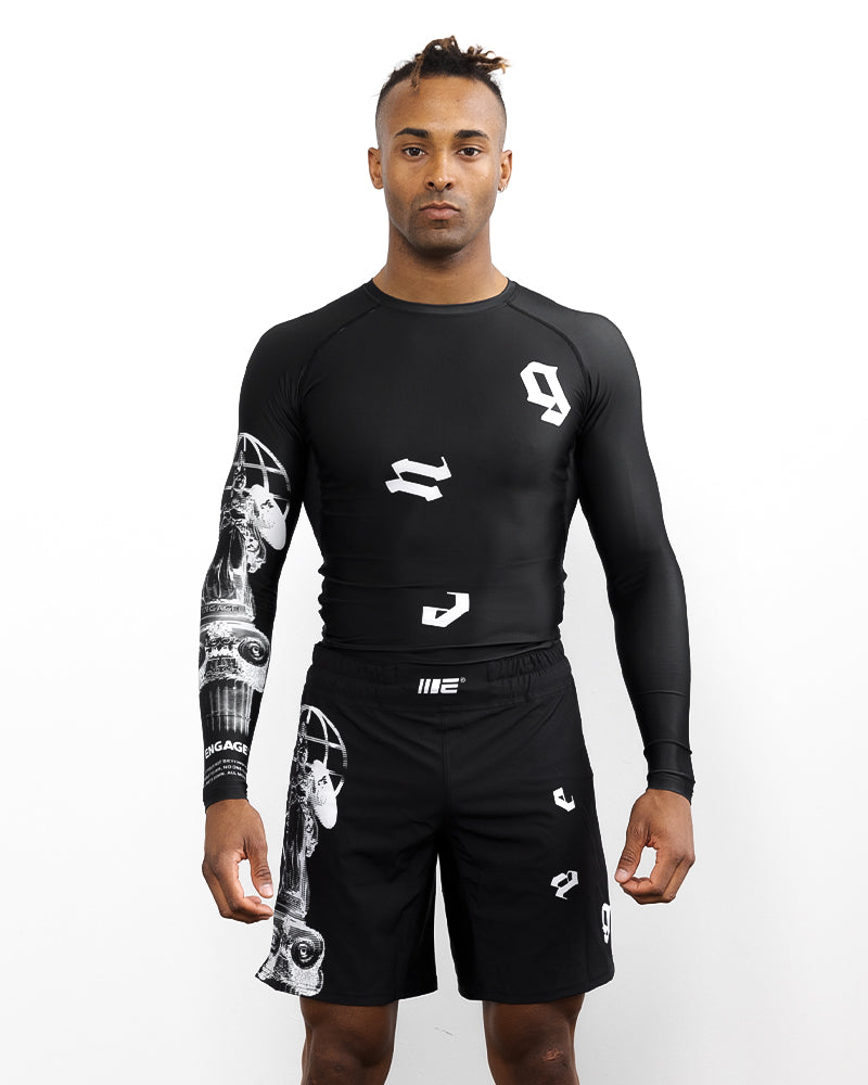 Engage Athena Long Sleeve Rash Guard - Black