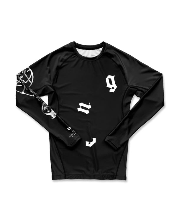 engage Athena Long Sleeve Rash Guard - Black