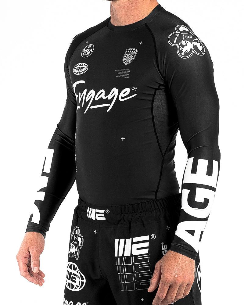 Engage Engage Billboard Long Sleeve Rash Guard - Black