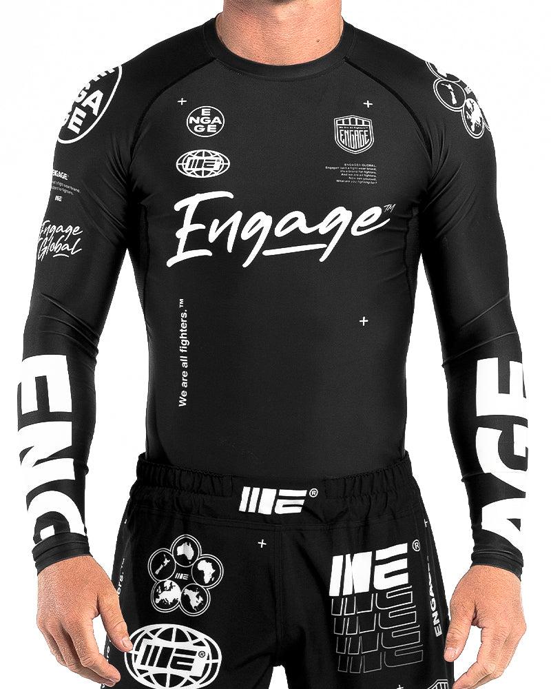 Engage Engage Billboard Long Sleeve Rash Guard - Black