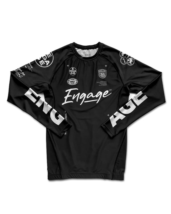 engage Engage Billboard Long Sleeve Rash Guard - Black