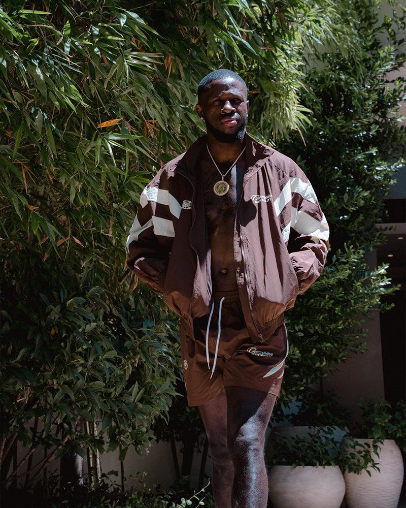 Engage Champion Mentality Track Jacket (Brown / White)