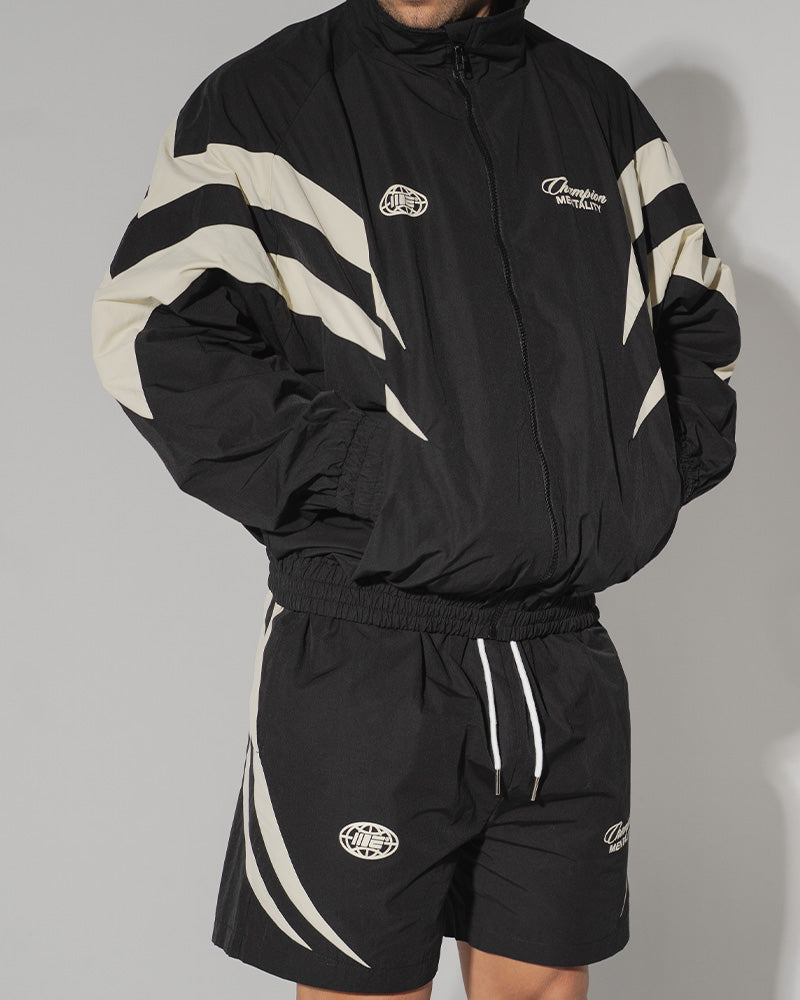 Engage Champion Mentality Track Shorts (Black / White)