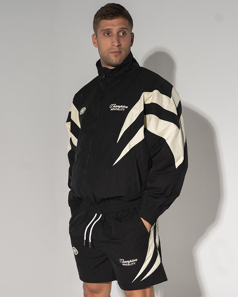 Engage Champion Mentality Track Shorts (Black / White)