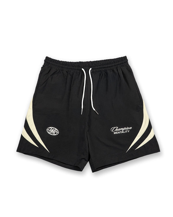 engage Champion Mentality Track Shorts (Black / White)