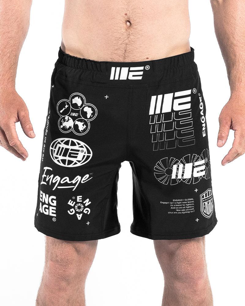 Engage Engage Billboard MMA Grappling Shorts - Black