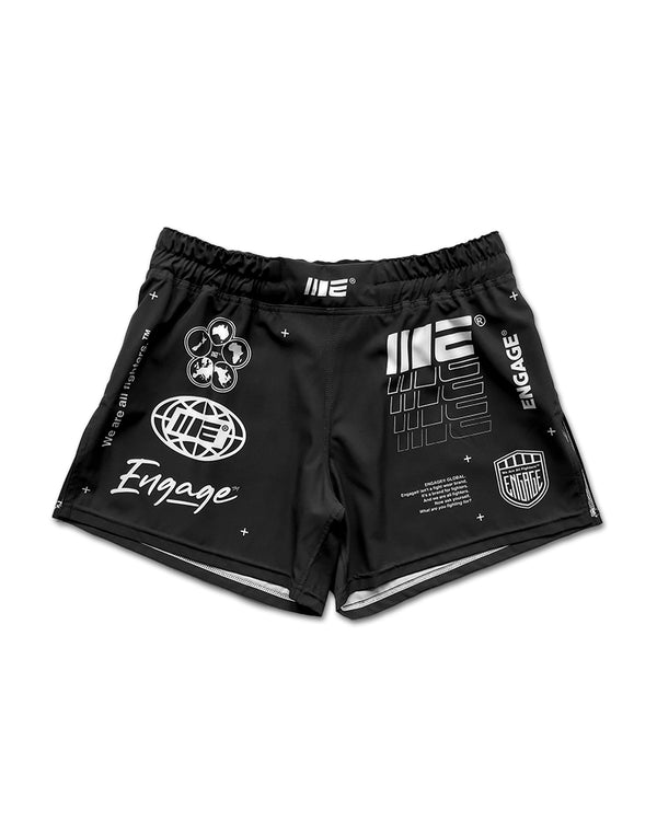engage Engage Billboard MMA Hybrid Shorts - Black