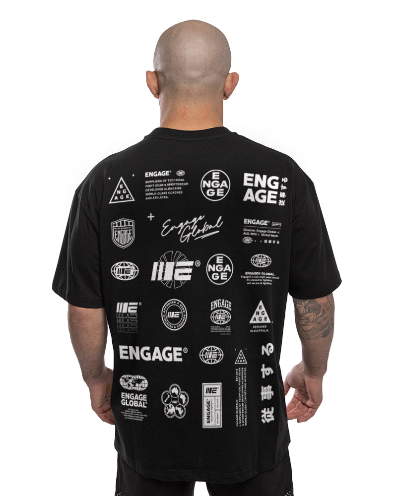 Engage Engage Billboard Oversized T-Shirt (Black)