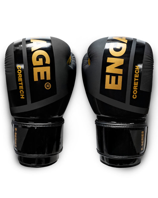 engage Engage E-Series Boxing Gloves (Black/Gold)
