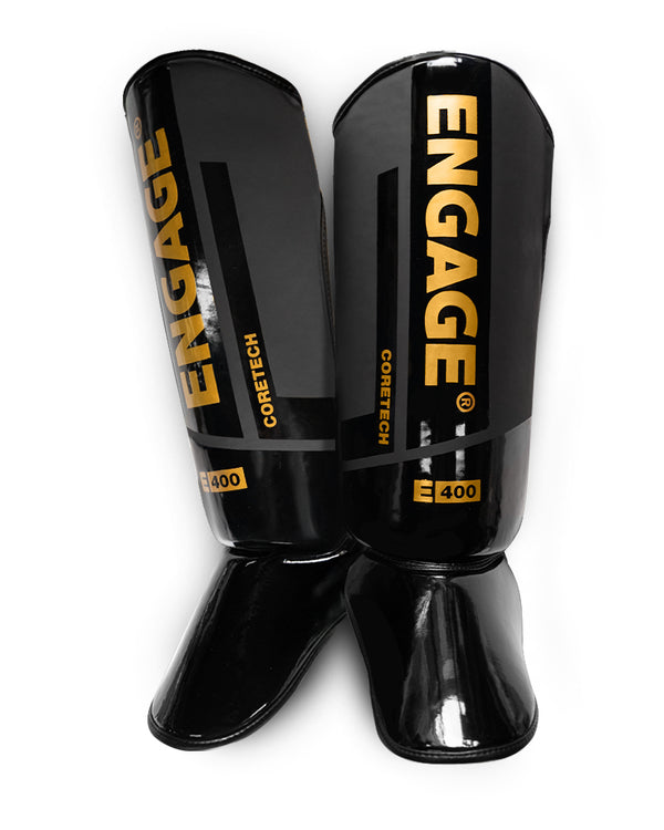 engage Engage E-Series Shin Guards (Black/Gold)