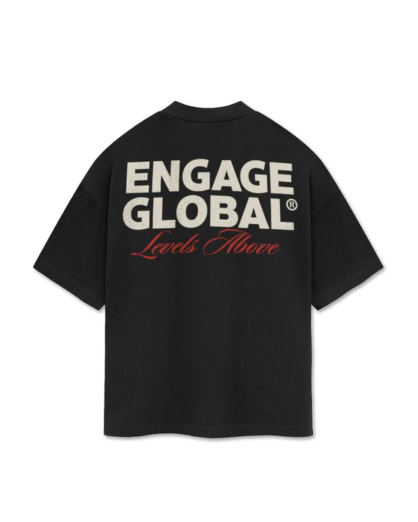 engage Engage 'Levels Above' Oversized T-Shirt (Black)