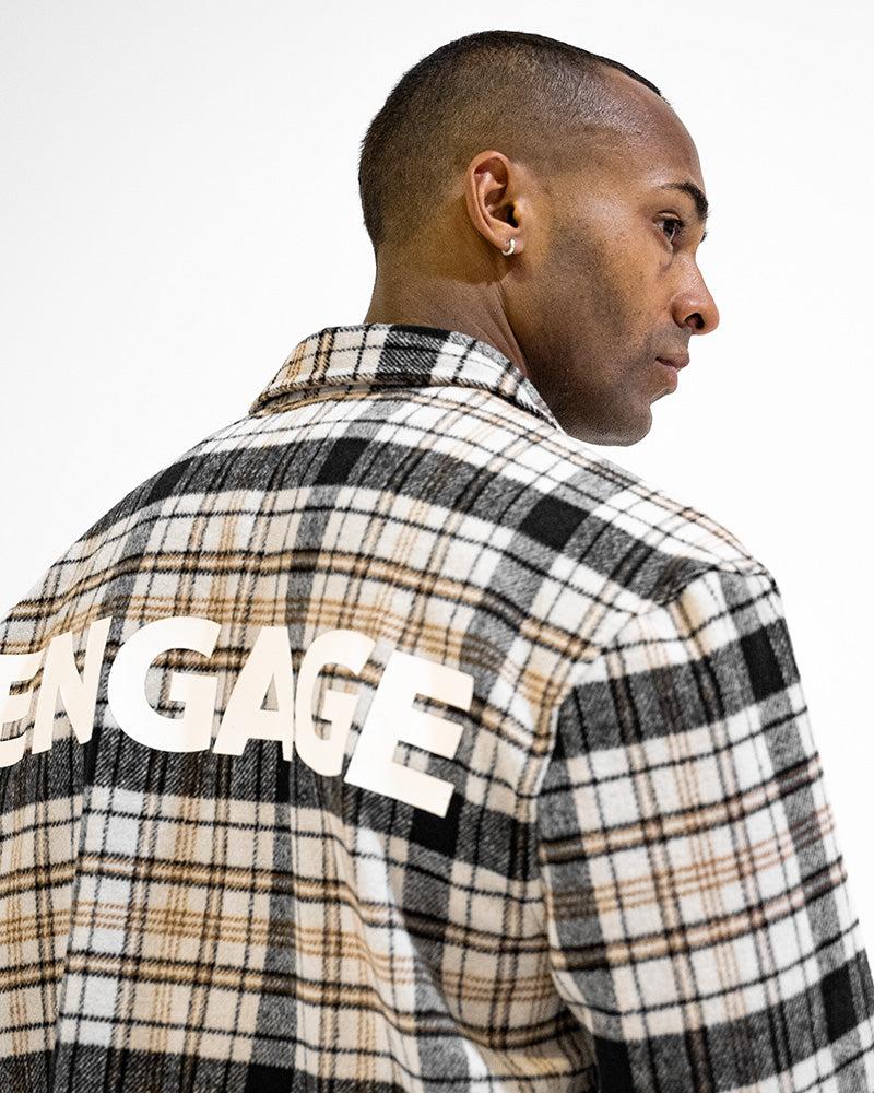 Engage ENGAGE Wordmark Flannel Shirt (Brown/Black)