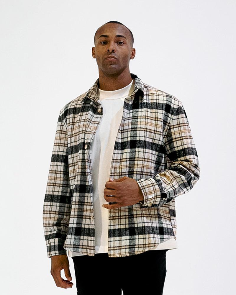 Engage ENGAGE Wordmark Flannel Shirt (Brown/Black)