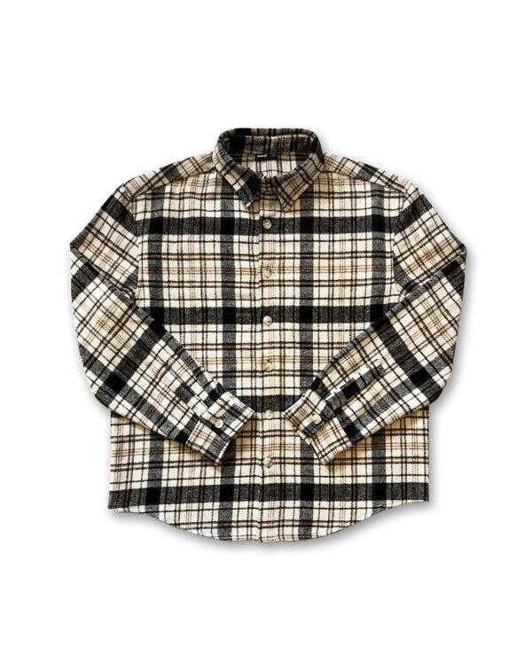 engage ENGAGE Wordmark Flannel Shirt (Brown/Black)
