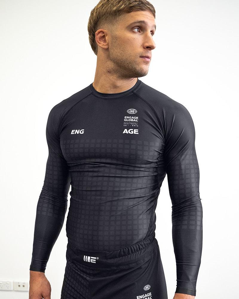 Engage Grid Tech (Black) Long Sleeve Rash Guard