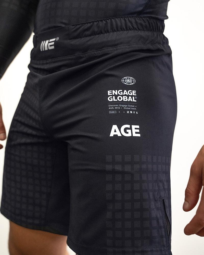 Engage Grid Tech (Black) MMA Grappling Shorts