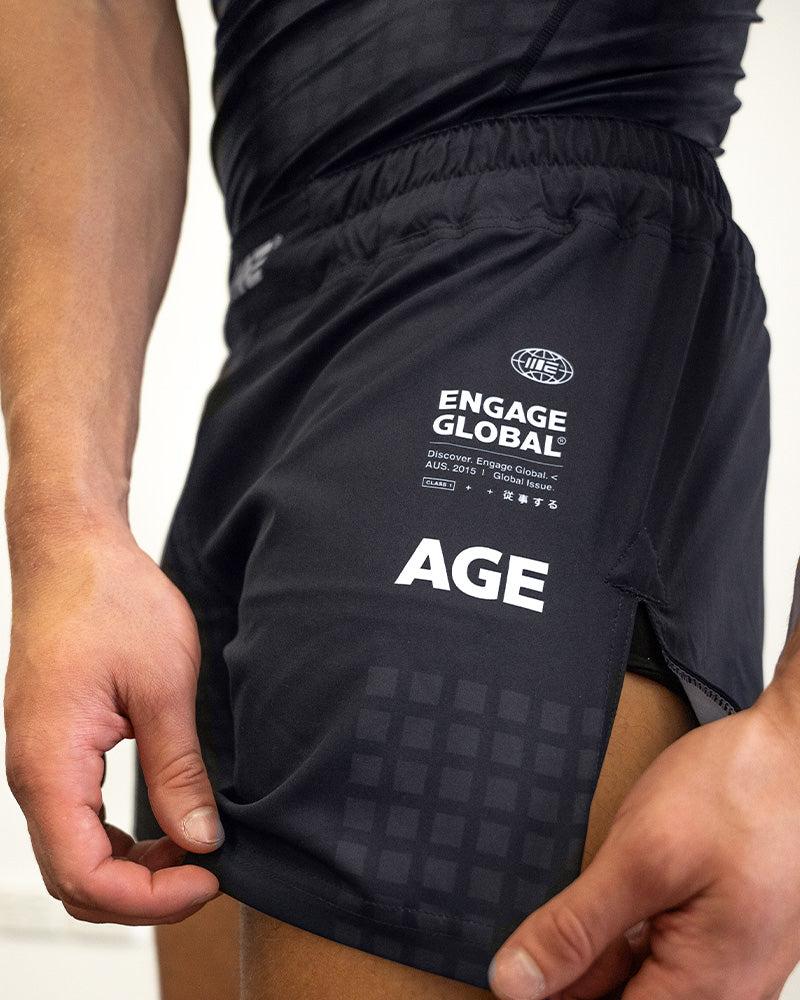 Engage Grid Tech (Black) MMA Hybrid Shorts