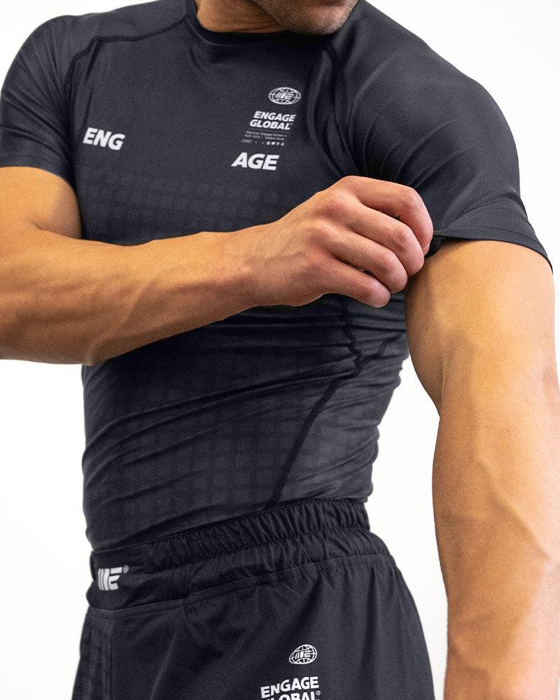 Engage Grid Tech (Black) Short Sleeve Rash Guard