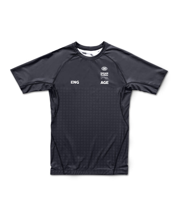 engage Grid Tech (Black) Short Sleeve Rash Guard