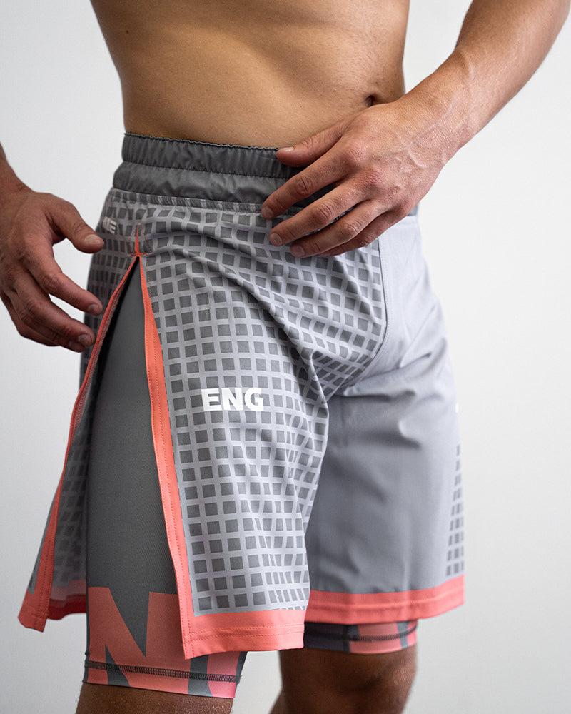 Engage Grid Tech (Grey) 2-in-1 Gladiator Shorts