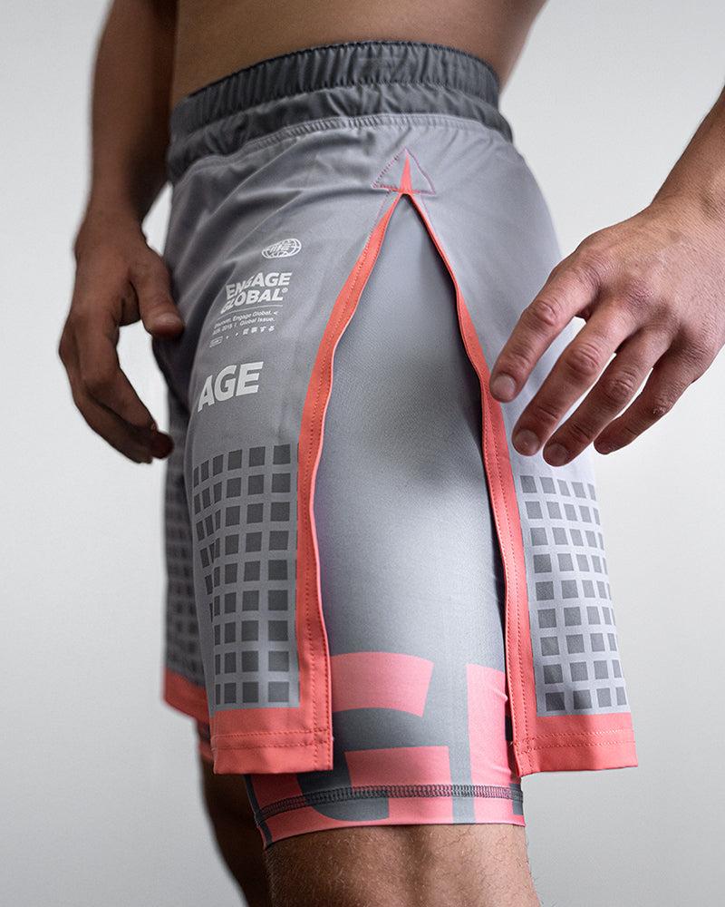 Engage Grid Tech (Grey) 2-in-1 Gladiator Shorts