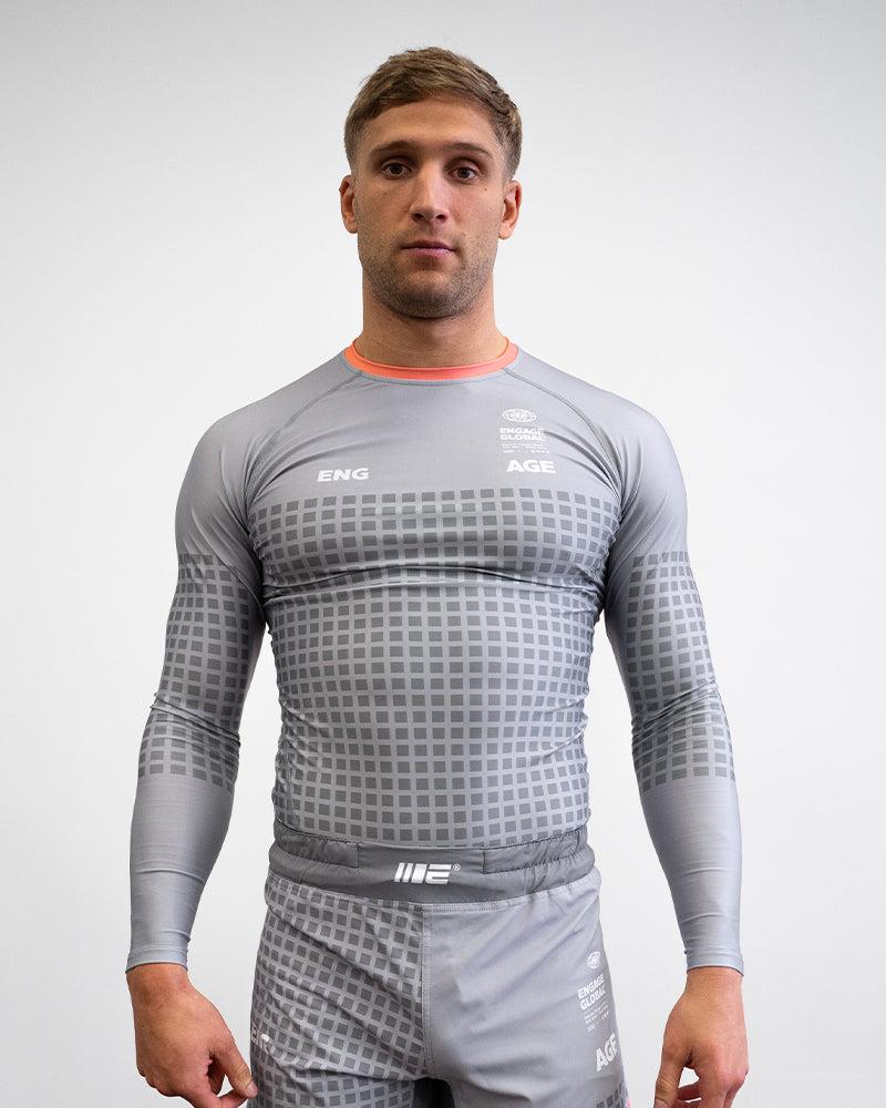 Engage Grid Tech (Grey) Long Sleeve Rash Guard