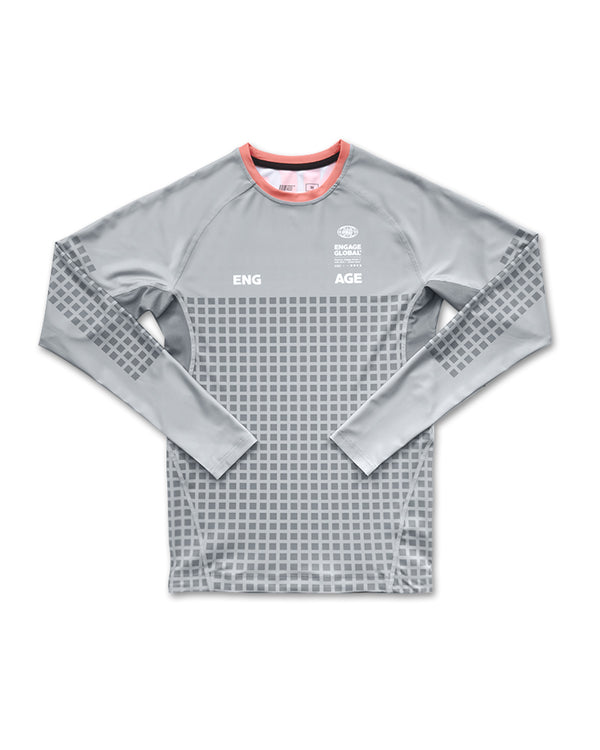engage Grid Tech (Grey) Long Sleeve Rash Guard