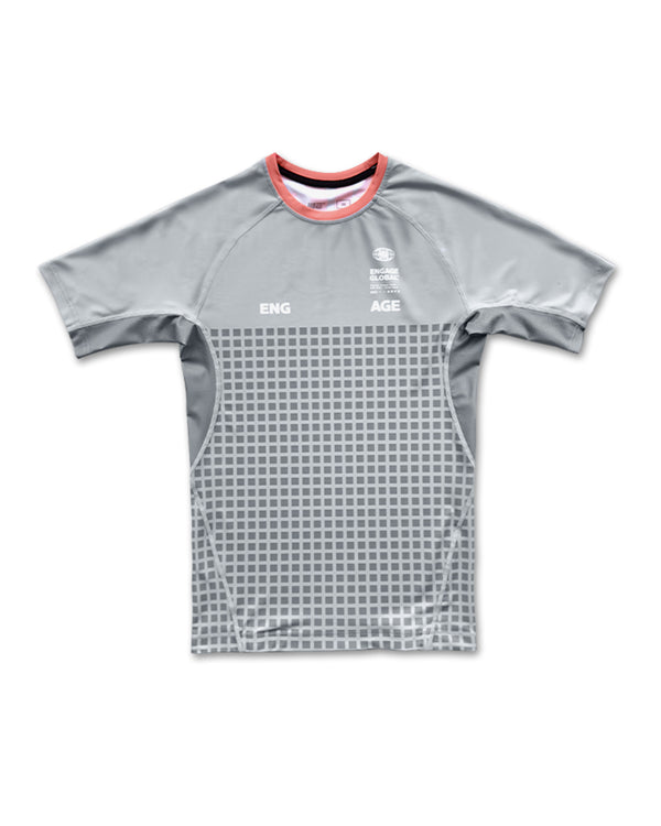 engage Grid Tech (Grey) Short Sleeve Rash Guard